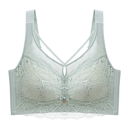 Strapless Bra Plus Size Women's Underwear 100kg Large Bust Minimizing Bra Thin Full Cup Full Coverage Side Support E Cup