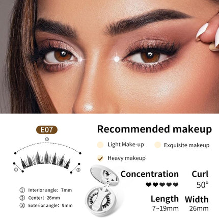 [Amazon Hot Selling Magnetic Eyelash Style] One-piece Storage Box European and American Natural Thick Portable Glue-free Eyelash