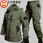 968 spring and autumn wear-resistant suit Army Green / 165