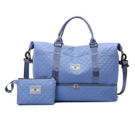 Luggage Bag Travel Portable Bag Rhomboid All-match Short-distance Travel Bag Dry and Wet Separation Sports Fitness Bag