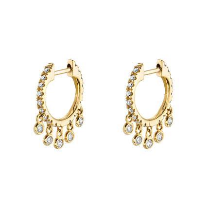 European and American French Style Light Luxury Ins Style Fashion Micro-inlaid Colorful Zircon Earrings Women's Distinctive All-match Fashionable Ear Ring Earrings