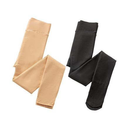 Light Leg Artifact Autumn and Winter Nylon One-piece Pants fleece-lined Thickened Leggings Anti-hook Silk Stockings Thin Velvet Outer Wear Pantyhose Women