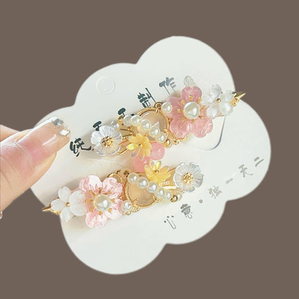 Antique Flower Hairpin Hair Accessories Hairpin Early Spring Accessories Hair Accessories Headwear Clip Advanced Sense Delicate Duckbill Clip