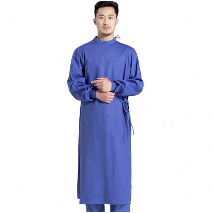 Pure Cotton Surgical Gown for Medical Professionals, Dental Implant Doctor Workwear, Green Scrub Suit, Surgical Gown for Professionals