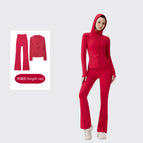 Hooded trumpet chinese red suit / 2/S
