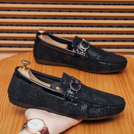 Men's Shoes Summer New Doug Shoes All-match Wear-resistant Soft Bottom Soft Leather Shoes Trendy Fashion Business Shoes Men's Shoes