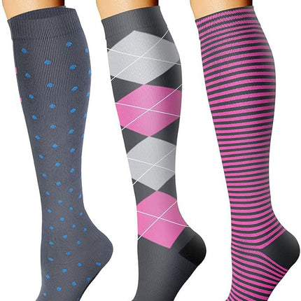 3 pairs of series cross-border sports compression socks stockings calf socks compression socks jump rope elastic socks riding socks