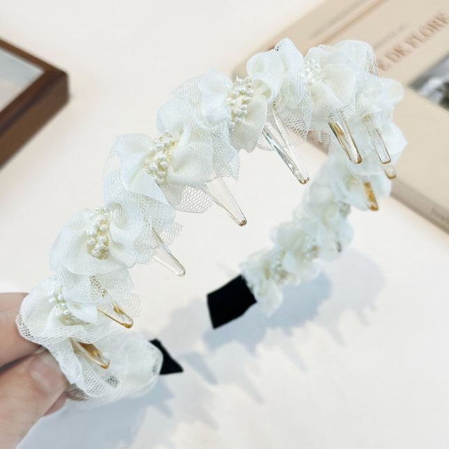 High Crown Toothed Headband for Women, 2024 New Versatile Elegant Simple Korean Hairpin Headband Accessory