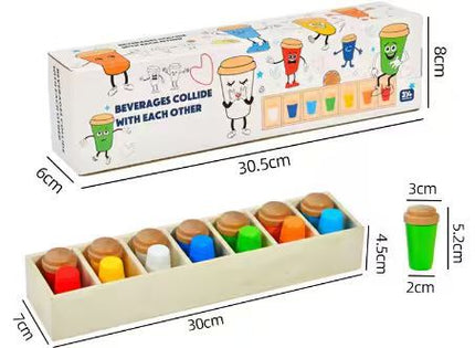 Children's Early Education Artificial Beverage Bottle Matching Color Matching Exercise Memory Family Interactive Toy Puzzle