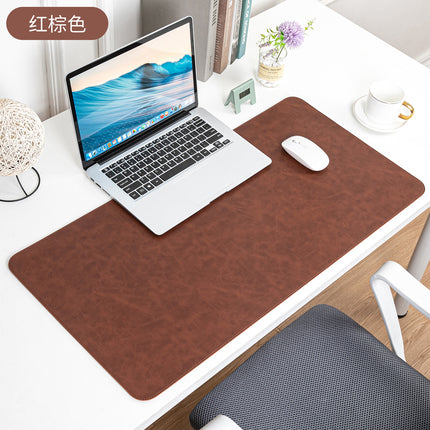 Skin-feeling Crazy Horse Leather Table Mat Leather Pattern Mouse Pad Custom Oversized Office Computer Mat Leather Learning Desk Mat