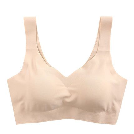 Japanese Anxin Fourth Generation Seamless Push-Up Sleep Bra Wireless Yoga Sports Women's Underwear Soft Cup Breast Enhancement