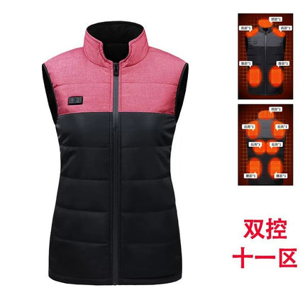 New winter electric heating vest for men and women household warm and comfortable constant temperature heating vest factory cross-border wholesale