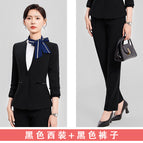 Black suit + black pants / S