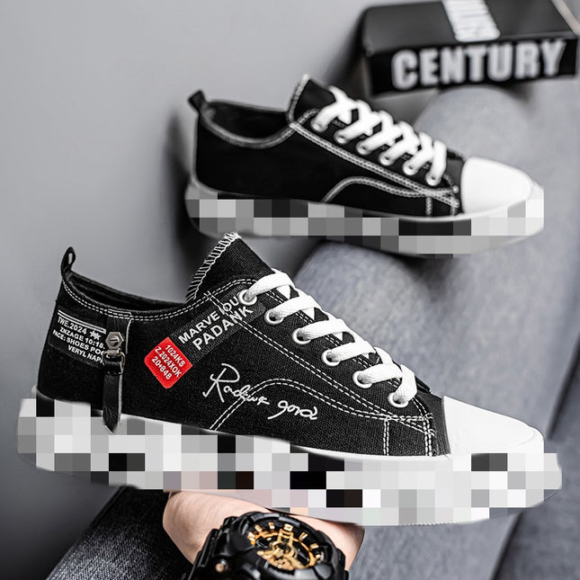 New 2025 Summer Sneakers Men's Casual Shoes Breathable Versatile Student Shoes Trendy Low-Cut Youth Canvas Shoes Men's Shoes