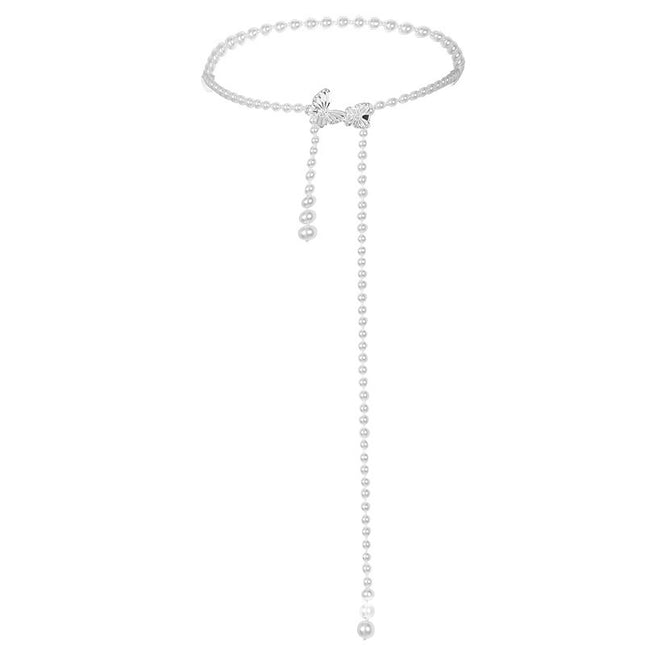 Women's Chanel-Style Butterfly Waist Chain, Ins Korean Version Sweet Decorative Pants Chain, Simple and Versatile, Cross-Border Wholesale