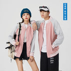 Zip/pink gray sleeves / S