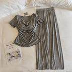 33027.3 # (with fixed chest pad) short sleeves + long pants, cool light gray / M