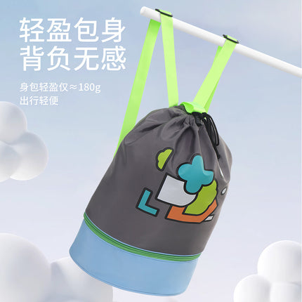 KK Tree Children's Swimming Bag Dry and Wet Separate Waterproof Storage Bag for Boys and Girls Portable Backpack Large Capacity Beach