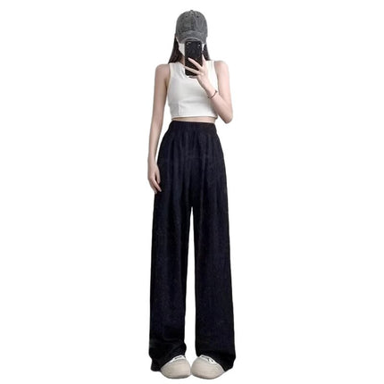 Yamamoto Style New Summer Straight-Leg Versatile Elastic Waist American-Style Drape Pants Casual Pants Floor-Length Pants 2026