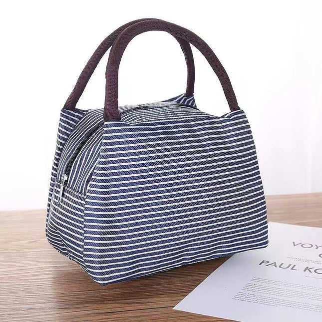Oxford cloth printed lunch box bag new fashion casual ladies portable lunch bag hand mummy bag cartoon cute