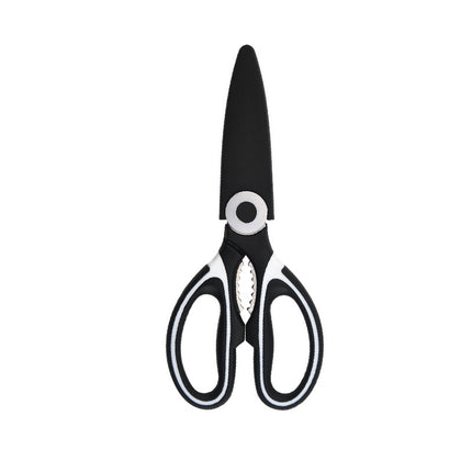 Multi-functional kitchen scissors household fish cutting vegetables roast meat chicken duck bones large stainless steel kitchen scissors wholesale