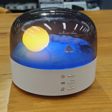 Creative Crescent Night Light Bluetooth Speaker High Color Value Ornaments Eye Protection Atmosphere Light Indoor Night Light Birthday Gift