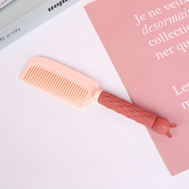 Adult curly hair plastic comb student Korean style Net Red Girl anti-static cartoon soft cute home straight hair comb wholesale