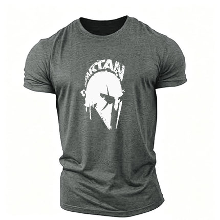 Sports Short-sleeved Men's Fitness Running Training Loose Trendy Moisture-wicking Stretch Casual Round Neck T-shirt