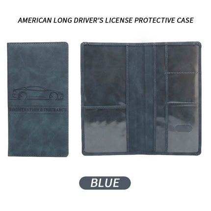 Skin-Friendly American Driver's License Cover, Amazon's Best-Selling Car Insurance Wallet, Long Multi-Functional Driving License Holder