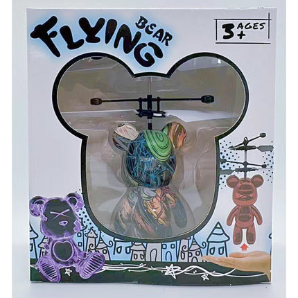 New electroplating flying violent bear induction aircraft suspension induction aircraft luminous aircraft children's toys