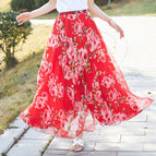 Red flower butterfly dance / S