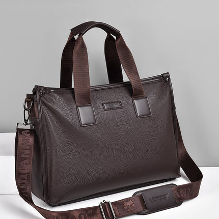 2024 New Cross-Border Crossbody Bag for Men, Large-Capacity Business Bag, Shoulder Bag, Casual Men's Bag, Simple Handbag