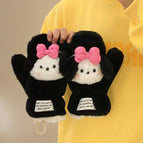 Bow pacha dog gloves black