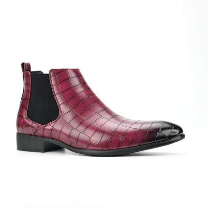 Men's Chelsea Boots Small Square Toe Men's Shoes All-match Fashion Men's Ankle Boots