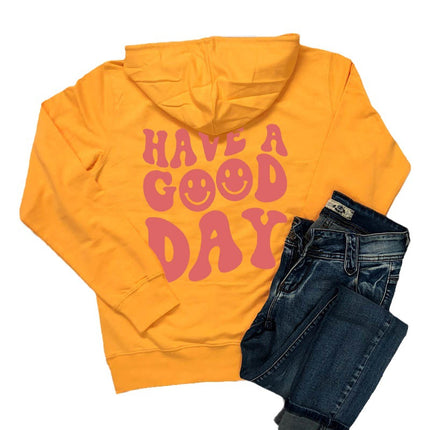 Hoodie Sweatshirt Floral Slogan Letter Pattern Printed Off-Shoulder Hooded Pullover
