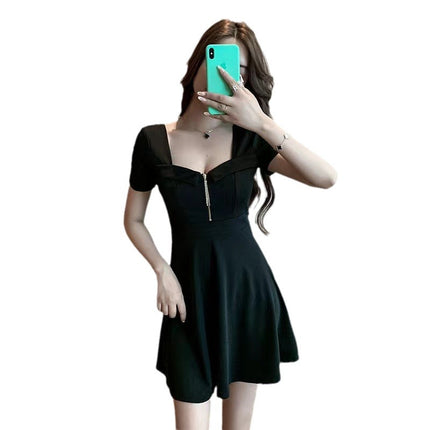 Nightclub sexy dress new night show work clothes elegant goddess Fan Night shop waist slimming dress