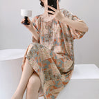 Sage floral fabric / One size fits all ( 42.5-75kg )