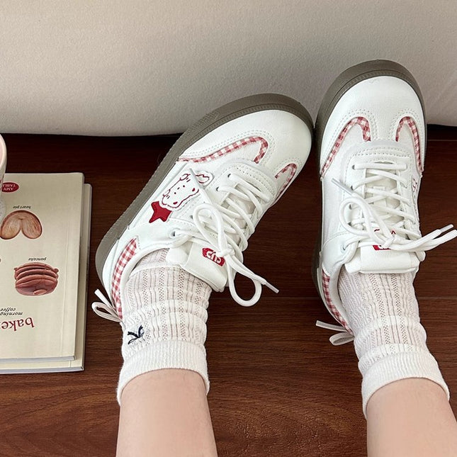 2025 Niche Design Ballet Training Shoes for Women, Summer with Skirt, White Shoes, Thin-Soled Sports and Leisure Sneakers