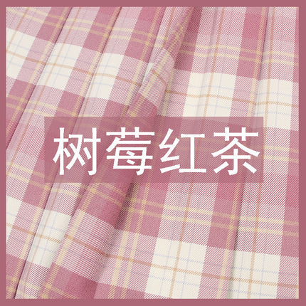 Forest Letter Jk Skirt Japanese Style Preppy Style High Waist Short Skirt Pleated Skirt Half Skirt