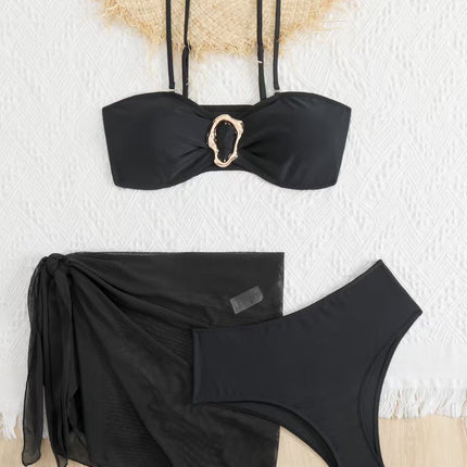 2025 New European and American Split Swimsuit Bikini Sexy Pure Desire Ladies Sexy High-End Bikini Wholesale