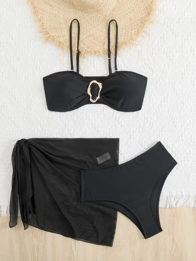 2025 New European and American Split Swimsuit Bikini Sexy Pure Desire Ladies Sexy High-End Bikini Wholesale