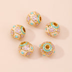 27. small purple and white auspicious cloud beads 8mm