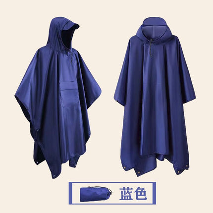 Raincoat Cloak Outdoor Adult Fashion Men and Women Hiking Electric Motorcycle Riding Portable Waterproof Poncho
