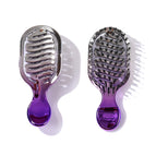 Silver and purple two-color electroplating