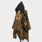 Cloak with hood - camel
