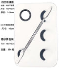 Four concave plate/set (0.8 thickness)