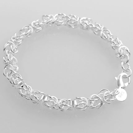Jinshihu Cross-Border Hot-Selling European and American Fashion Personality Jewelry Copper Silver-Plated Exquisite Dragon Head Shrimp Clasp Bracelet for Men