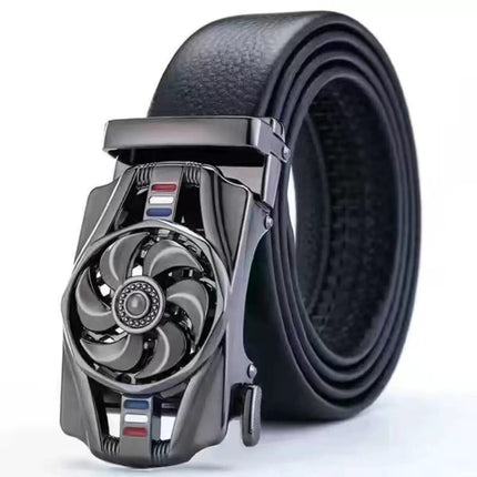 Belt Men's Internet Fashion Fashion Trendy Belt Young Fashionable Jeans with Imitation Leather Automatic Buckle