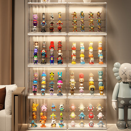 Handmade Transparent Storage Box Blind Box Storage Ornaments Bubble Mart Lego Doll Toy Doll Display