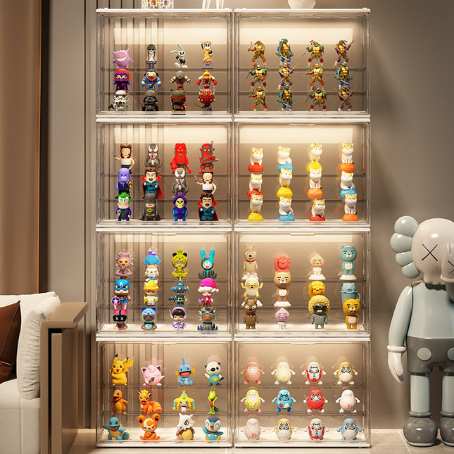 Handmade Transparent Storage Box Blind Box Storage Ornaments Bubble Mart Lego Doll Toy Doll Display